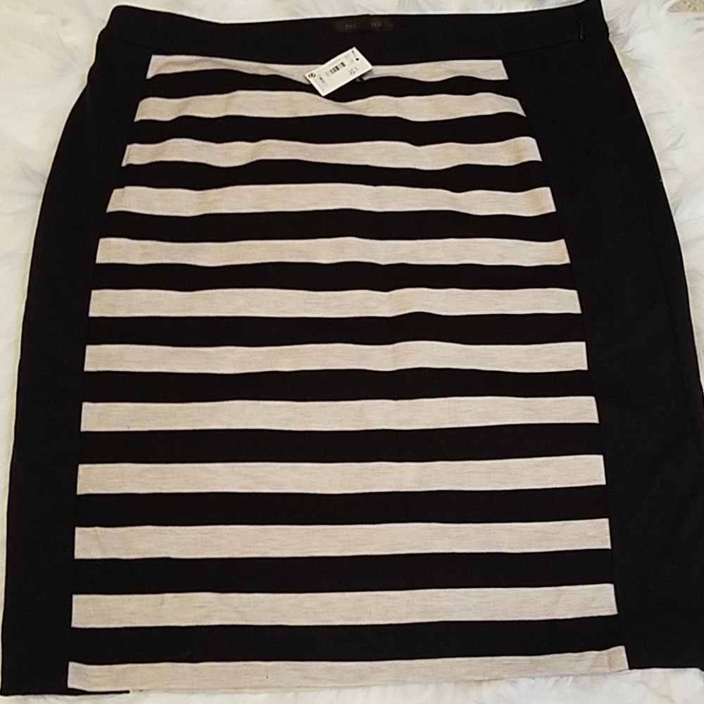 The Limited striped pencil skirt NEW